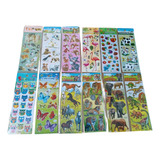 Stickers Adesivos Animais Diversos 48 Cartelas
