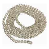 Strass Prata Brilhante 5mm Fio Corrente