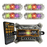 Strobo Ritimico Luz Rgb Forte Para Som Automotivo Caixa Bob