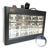Strobo Rítmico 12 Leds Branco 15w Dj Iluminação Festa Balada