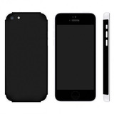 Styker Skin Premium - Jateado Fosco Preto - iPhone 5c