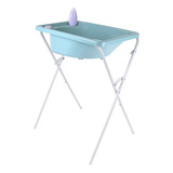 Styll Baby Banheira De Bebe Com Suporte Azul Lisa 90 Cm X 69 Cm X 57 Cm