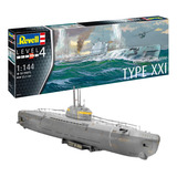 Submarino German U-boot Type Xxi - 1/144- Revell 05177