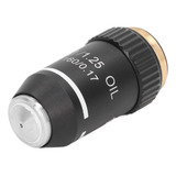 Substituição Da Lente Objetiva Do Microscópio Ampliação 100x