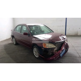 Sucata Honda Civic 1.7 2003 Cambio Manual