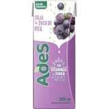 Suco De Soja Ades Sabor Uva 200ml - Pack 6 Unidades