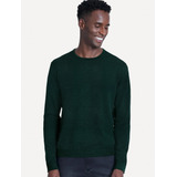 Suéter Aramis Tricot Crewneck Jacquard Verde Escuro
