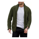 Suéter Casual Masculino Cardigan Knitwear Ho Clothing