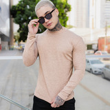 Sueter Manga Longa Com Gola Alta Slim Fit Queima De Estoque