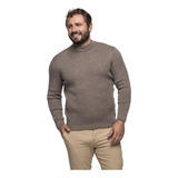 Suéter Masculino Tricô Lã Mescla Gola Alta Roma 7186