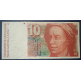 Suiça: Bela Cédula De 10 Francs De 1983 - Bem Escassa