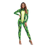 Suit Fantasia Animal Green Body Catsuit Costume Snake