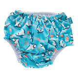 Sunga Infantil Piscina Verão Buba Reutilizável Tubarão