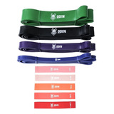 Super Band + Mini Band Kit Exercícios Elástico Odin Fit