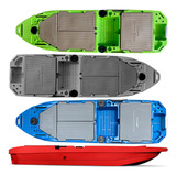 Super Caiaque Grande Barco Para Pesca Azul Sem Motor Mn01