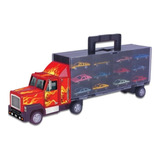Super Carreta 12 Carrinhos Brinquedo Menino Caminhão Cegonha