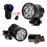 Super Farol Ultra Forte Potente Moto Carro Milha Aux 60w
