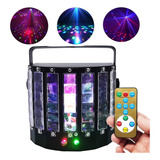 Super Globo E Raio Laser Jogo De Luz Rgbw Show Dj Evento