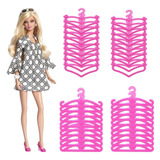 Super Kit 100 Cabides Para Boneca Barbie Susi Blythe Roupas