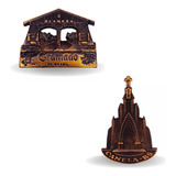 Super Kit 2 Ímas De Geladeira Serra Gaúcha Em Metal Souvenir