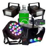 Super Kit Festa Iluminação Dj Balada Jogo De Luz Strobo Rg