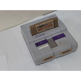 Super Nintendo Snes Fat Original Anos 90 + 02 Manetes 01 Original 01 Paralela + 02 Cartuchos 01 Original 01 Paralelo 