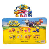 Super Wings 4 Aviões Brinquedo Desenho Cartela Brinde Jett
