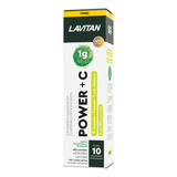Suplemento Alimentar Multivitamínico Power + C Efervescente Guaraná 10 Comprimidos Lavitan