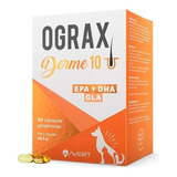 Suplemento Avert Ograx Derme 10 Cães E Gatos - 30 Cápsulas