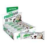 Suplemento Em  Barra Nutrata  Protobar Proteínas Sabor  Coconut Whey Em Caixa De 560g  Pacote X 8 U