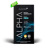 Suplemento Em Cápsulas Pura Vida Premium Alpha Multivitamínico Em Pote De 200g 60 Un