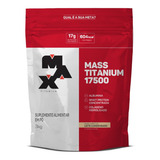 Suplemento Em Pó Max Titanium Mass Titanium Mass Titanium Refil 17500 Carboidratos Mass Titanium Refil 17500 Sabor Leite Condensado Em Sachê De 3kg