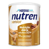 Suplemento Em Pó Nestlé Nutren Senior Sabor Café Com Leite Em Lata De 370g.