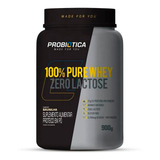 Suplemento Em Pó Probiótica Sem Lactose 100% Pure Whey Protein Sabor Baunilha Em Pote De 900g