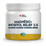 Suplemento Em Pó True Source Magnésio + Inositol 2.0 Triptofano Sabor Maracujá Em Pote De 375ml