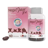 Suplemento Mega Mater Pet 60 Cápsulas Agener União Perro Gato Todos Os Tamanhos