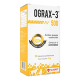 Suplemento Ograx  500mg Para Cães E Gato Omega 3 30 Caps