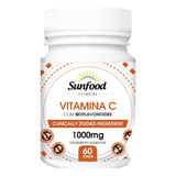 Suplemento Vitamina C 1000mg Com Rutina 0,6mg Sunfood 60 Cap
