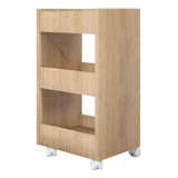 Suporte - Mesa Auxiliar Para Clínica +3 Bandejas De Estétic Cor Mel