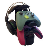Suporte 2 Controles Headset Headphone Mesa Playstation 5 Ps5