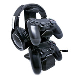 Suporte 2 Controles Headset Headphone Mesa Ps4 Playstation 4