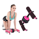 Suporte Abdominal 2 Em 1 Elastico Rodas Ventosa Musculaçao