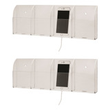 Suporte Acrílico Cristal Quadruplo P/ Celular - Kit C/ 2 Pçs