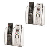 Suporte Acrílico Para Controle Remoto Duplo - Kit C/ 2 Peças