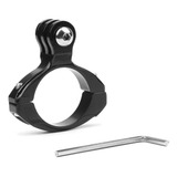 Suporte Alumínio Guidão Bicicleta Mount Bike Câmeras Gopro Cor Preto