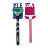 Suporte Aparelho Barbear/depilar Gillette 2 Unid. Ele E Ela