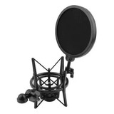 Suporte Aranha Shock Mount Para Microfone E Tela Pop Filter