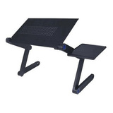 Suporte Articulado Para Notebook Com Mousepad Base Sp022 Preto
