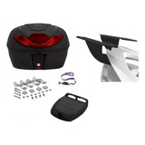 Suporte Bagageiro Honda Elite 125 + Baú Bauleto Pro Tork 35l