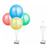 Suporte Balões Enfeite Mesa Base Mdf 30cm 03 Hastes 05und
